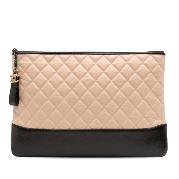 Gabrielle O Case Clutch Quilted Aged #221479C11B - Picture 1 of 9
